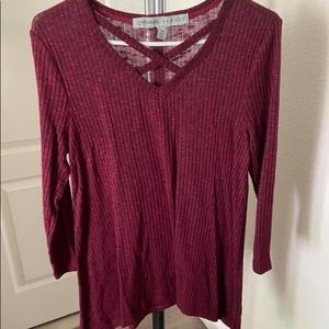 Red Long Sleeve Sweater